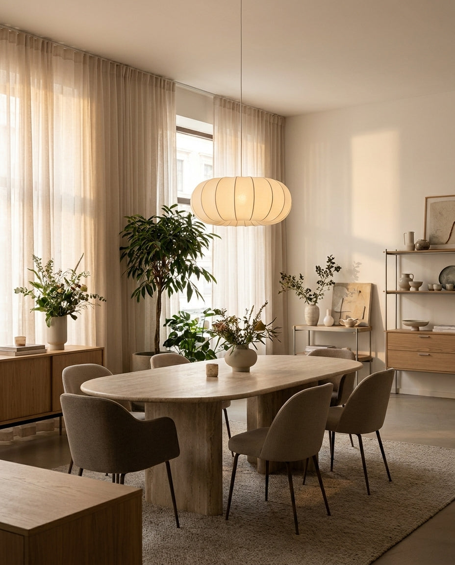 Velorin Curated Iron & Glass Pendant Light – handcrafted surface texture