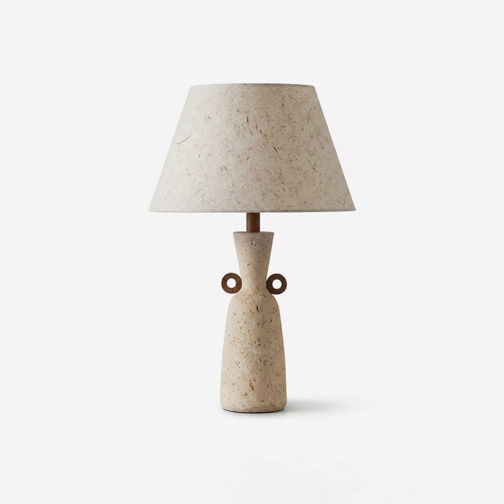 Velric Curated Yellow Travertine Table Lamp – Yellow Travertine Table Lamp
