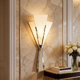 Aluminum Wall Lamp View 2 | Veltris Bouquet Wall Sconce | Imported Spanish Marble & Aluminum | JINSHE | JINSHE