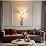Aluminum Wall Lamp View 7 | Veltris Bouquet Wall Sconce | Imported Spanish Marble & Aluminum | JINSHE | JINSHE