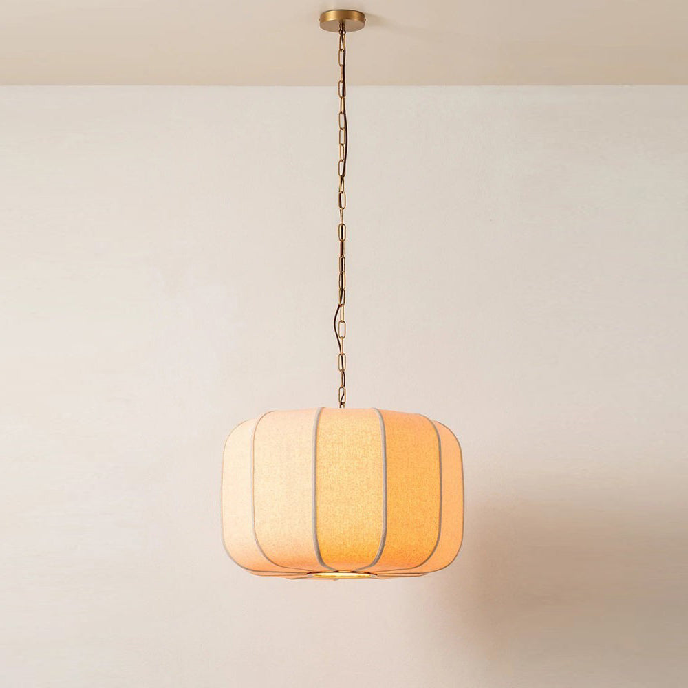 Velune Curated Solid Brass Pendant Light – spatial dining room perspective