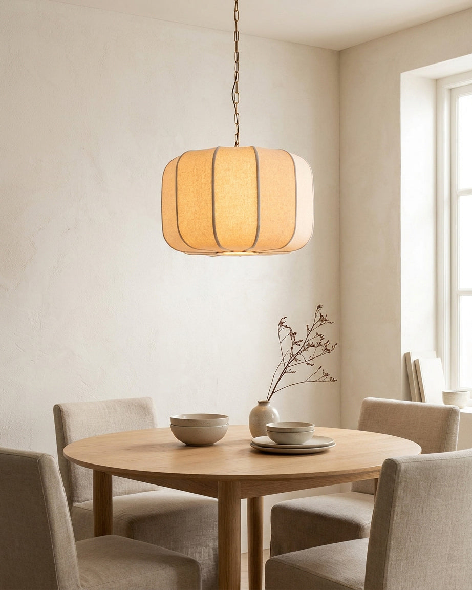 Velune Curated Solid Brass Pendant Light – side angled contour profile