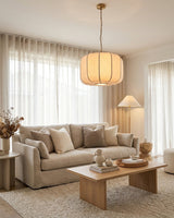 Velune Curated Solid Brass Pendant Light – handcrafted surface texture