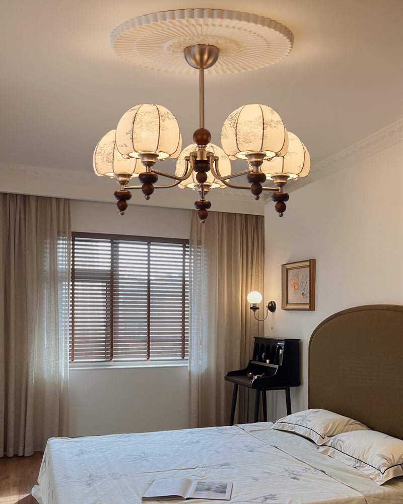 Velvet Petal Chandelier – Ambient Illumination in Luxury Interior Setting View 12