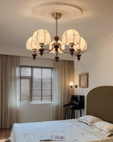 Velvet Petal Chandelier – Ambient Illumination in Luxury Interior Setting View 12