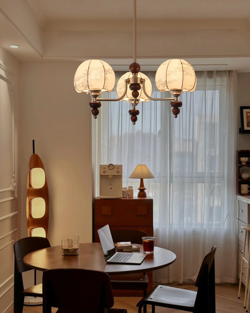 Velvet Petal Chandelier – Ambient Illumination in Luxury Interior Setting View 10