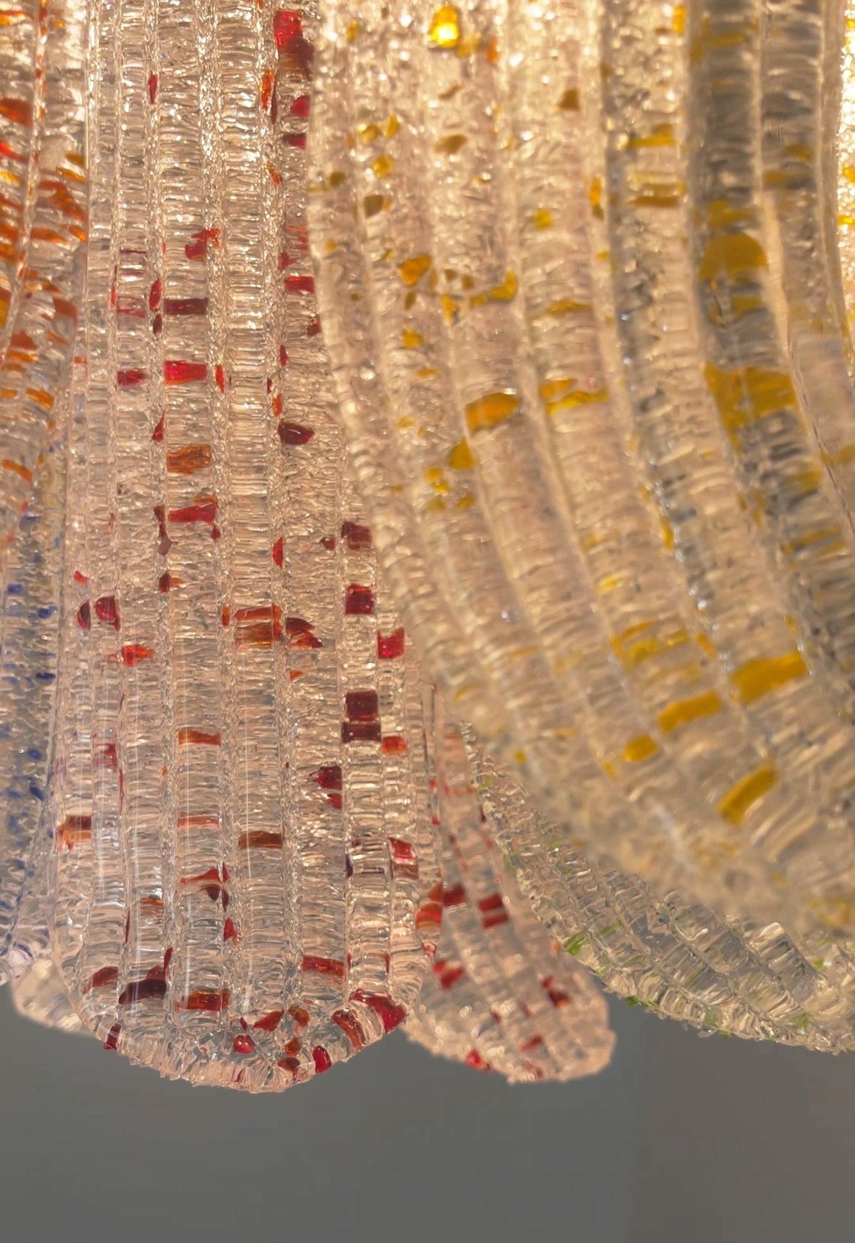 Colorful Murano Style Chandelier – Ambient Illumination in Luxury Interior Setting View 14