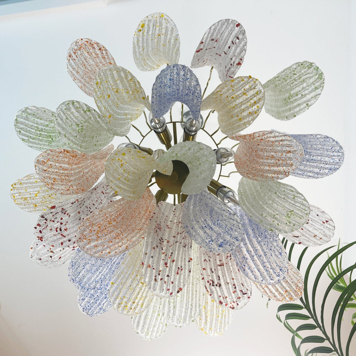 Colorful Murano Style Chandelier – Ambient Illumination in Luxury Interior Setting View 15