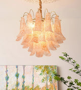 Colorful Murano Style Chandelier – Ambient Illumination in Luxury Interior Setting View 12