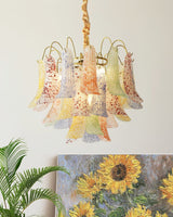 Colorful Murano Style Chandelier – Ambient Illumination in Luxury Interior Setting View 7