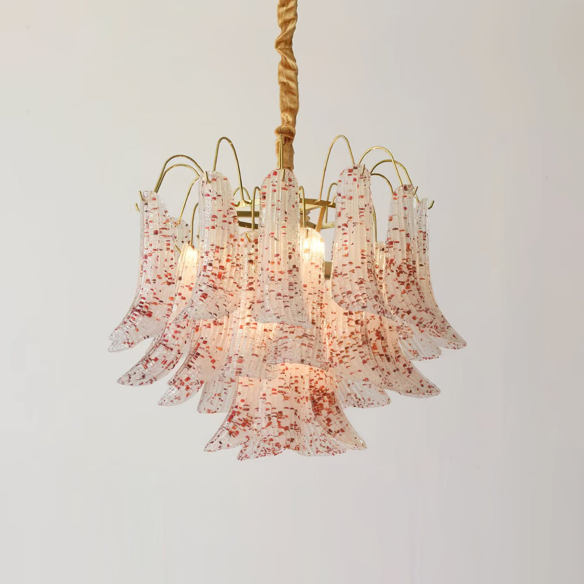 Colorful Murano Style Chandelier – Ambient Illumination in Luxury Interior Setting View 25