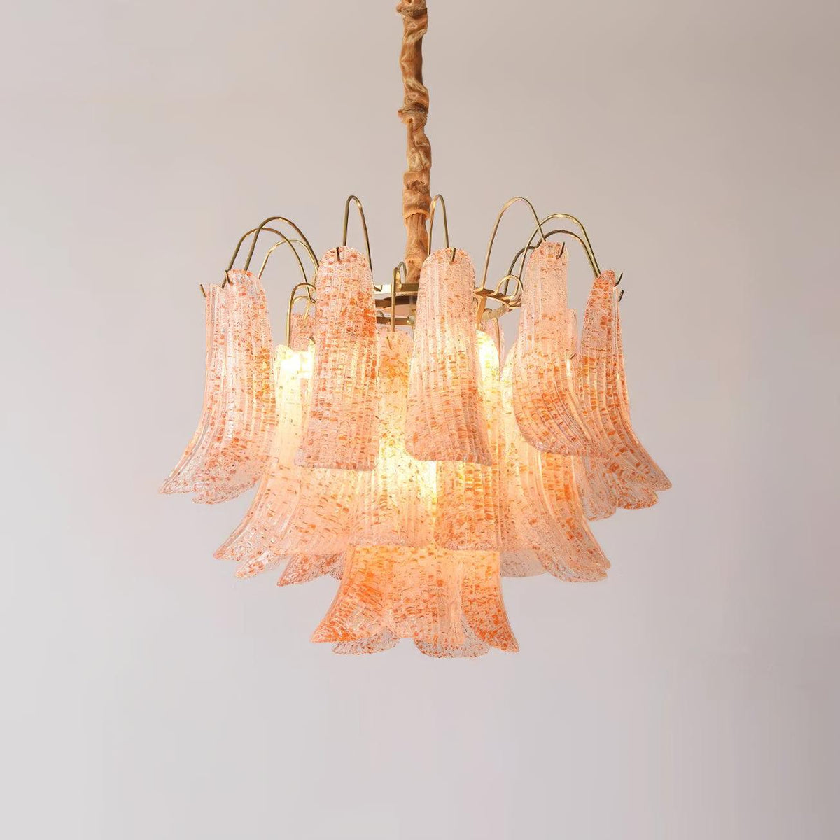 Colorful Murano Style Chandelier – Ambient Illumination in Luxury Interior Setting View 26