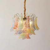 Colorful Murano Style Chandelier – Ambient Illumination in Luxury Interior Setting View 21