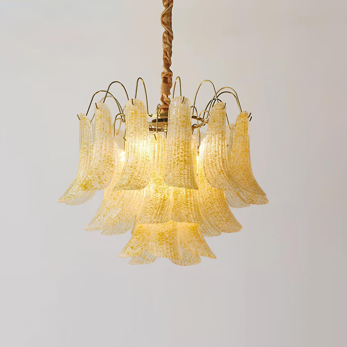 Colorful Murano Style Chandelier – Ambient Illumination in Luxury Interior Setting View 24