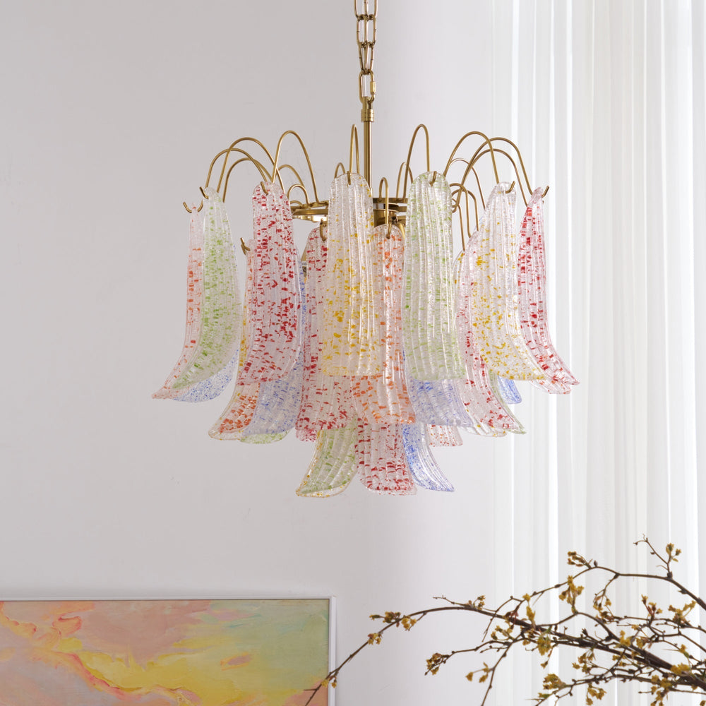 Colorful Murano Style Chandelier