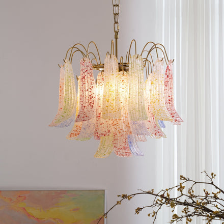 Colorful Murano Style Chandelier