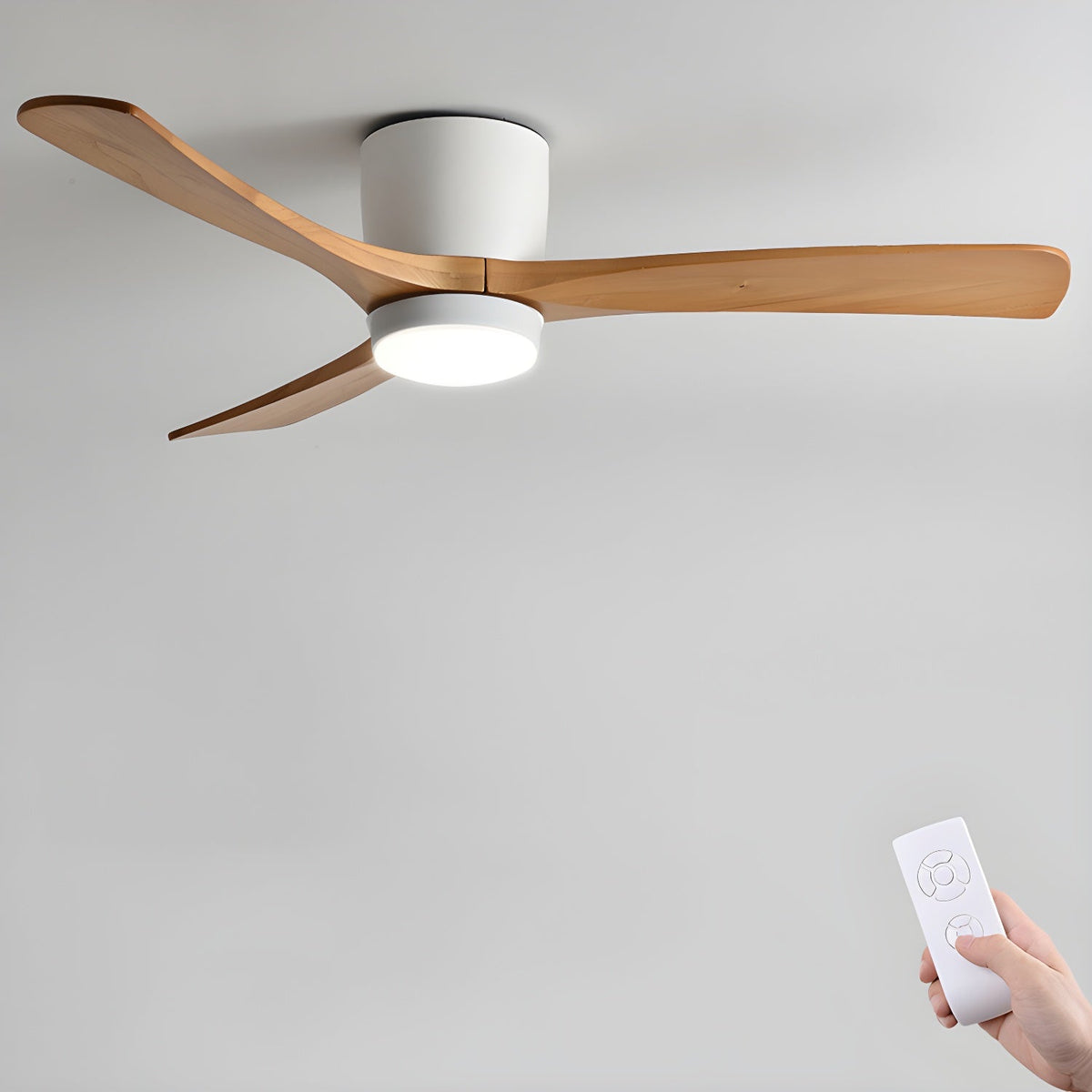 Vento Lumina 42"/48"/52" Ceiling Curated Iron & – dimensional scale reference #1