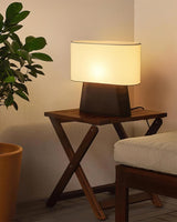 Vero Wood Curated Solid Hardwood Table Lamp – spatial dining room perspective