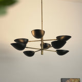 Vespera Brass Curated Solid Brass Chandelier – handcrafted surface texture