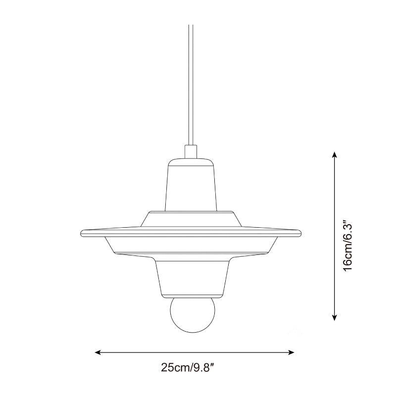 Vibello Pop Curated Finished Iron Pendant Light