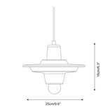 Vibello Pop Curated Finished Iron Pendant Light – macro detail view