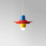 Vibello Pop Curated Finished Iron Pendant Light – side angled contour profile