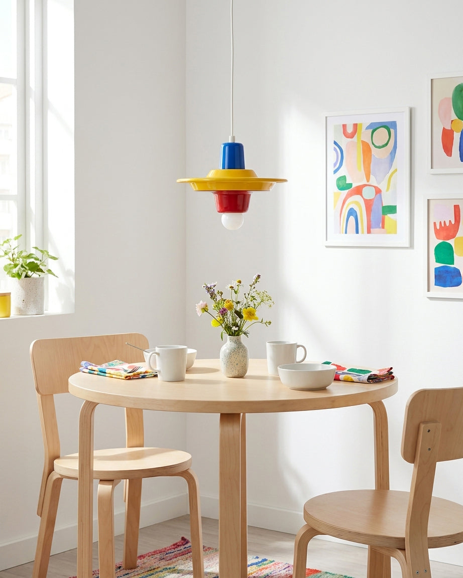 Vibello Pop Curated Finished Iron Pendant Light – structural canopy joint detail