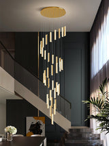 Villa Forci Curated K9 Bohemian Crystal Chandeli – structural canopy joint detail