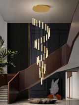 Villa Forci Curated K9 Bohemian Crystal Chandeli – full fixture elevation view