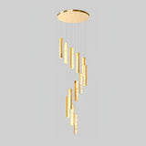 Villa Forci Curated K9 Bohemian Crystal Chandeli – illuminated warm ambiance setting #1