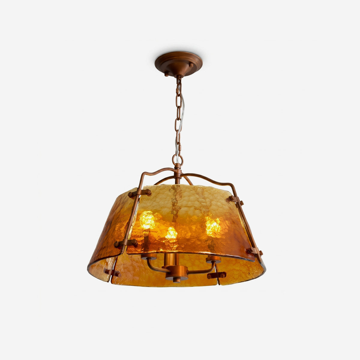 Vintara Curated Amber Art Glass Pendant Light – Amber Art Glass Pendant Light