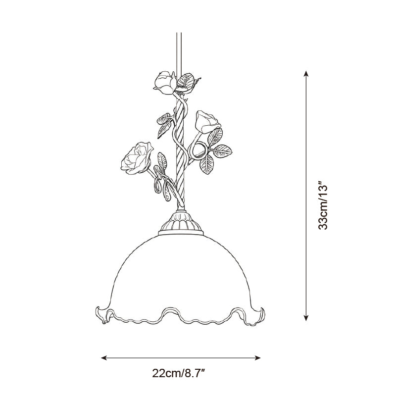 Virelia Rose Pendant Light – Ambient Illumination in Luxury Interior Setting View 7