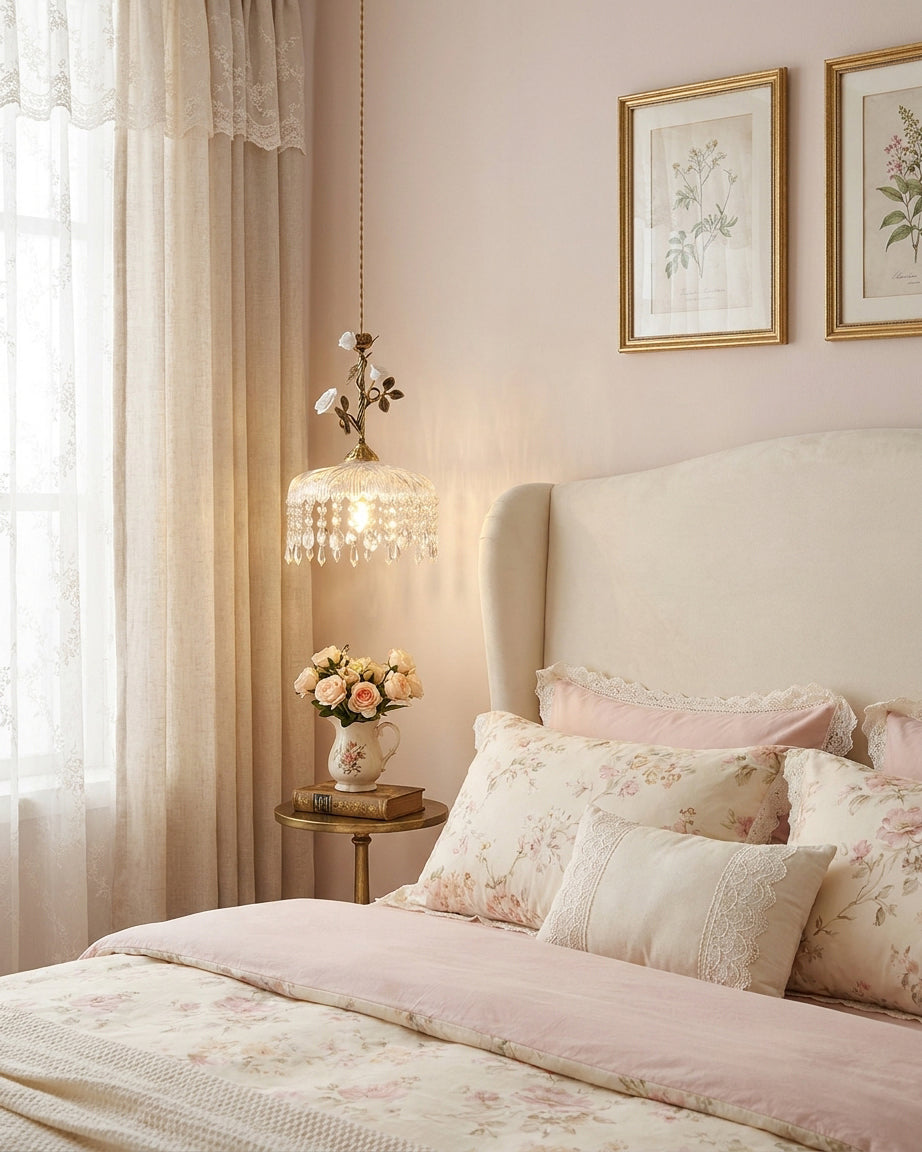 Virelia Rose Pendant Light – Ambient Illumination in Luxury Interior Setting View 9