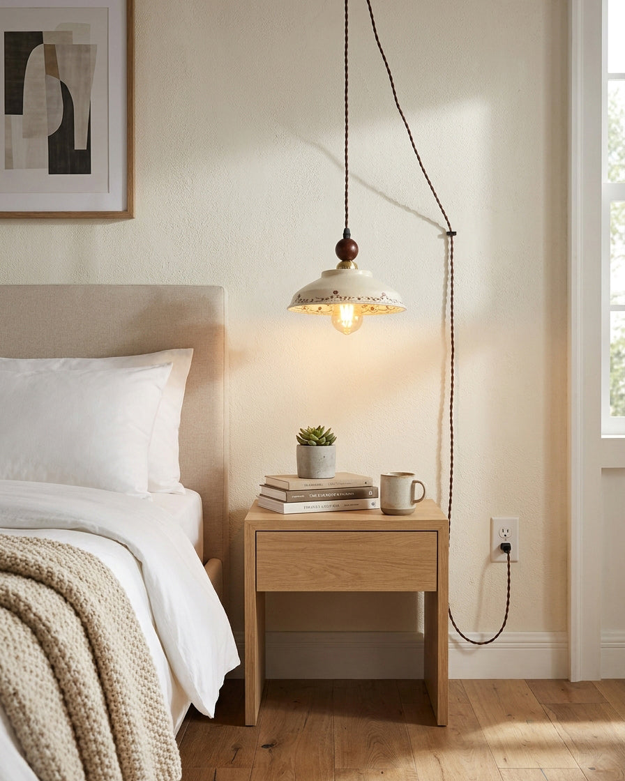 Virella Curated Solid Brass Pendant Light – macro detail view