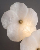 Virelle Alabaster Curated Alabaster Wall Sconce – side angled contour profile