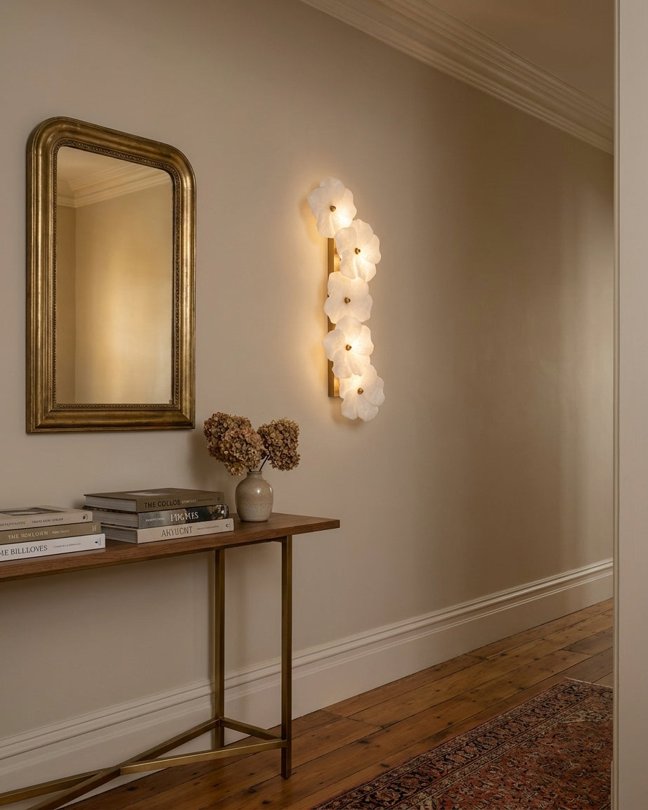 Virelle Alabaster Curated Alabaster Wall Sconce