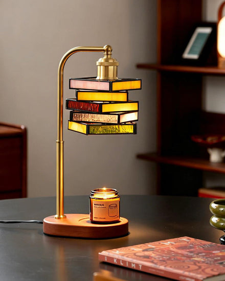 Vitrail Candle Warmer Table Lamp