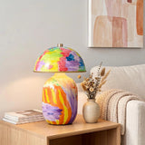 Black Walnut Wood Table Lamp View 5 | Vividra Mushroom Table Lamp - Walnut | JINSHE | JINSHE