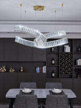 Vortex Curated K9 Bohemian Crystal Chandelier – unlit natural material contrast