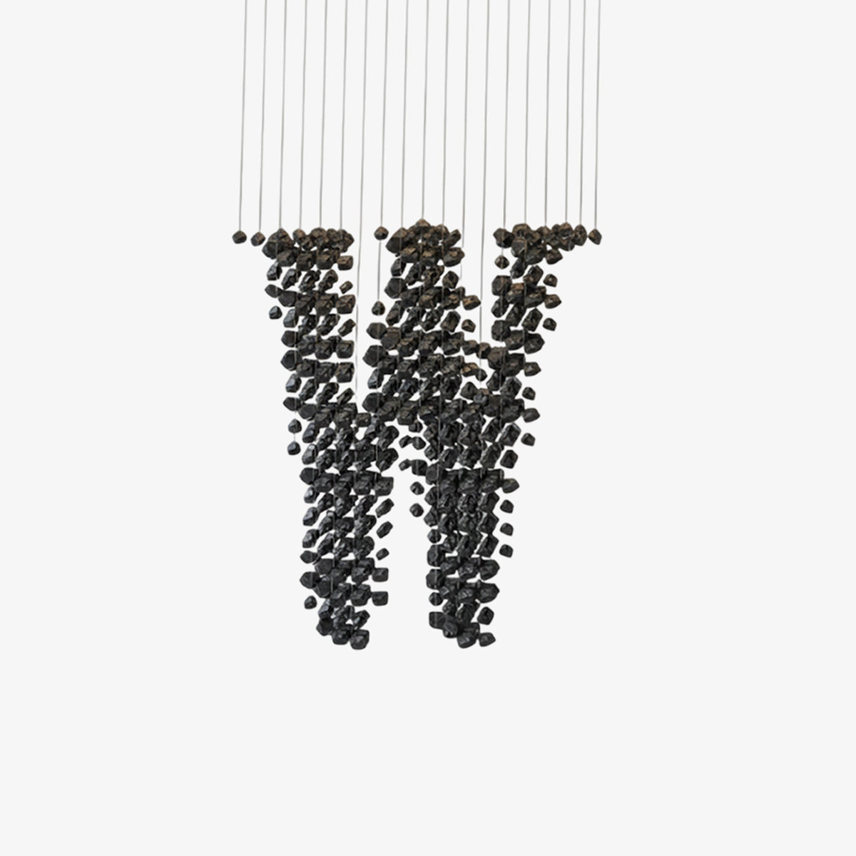 Charcoal Chandeliers W Curated Iron & Glass Chan – Iron & Glass Chandelier