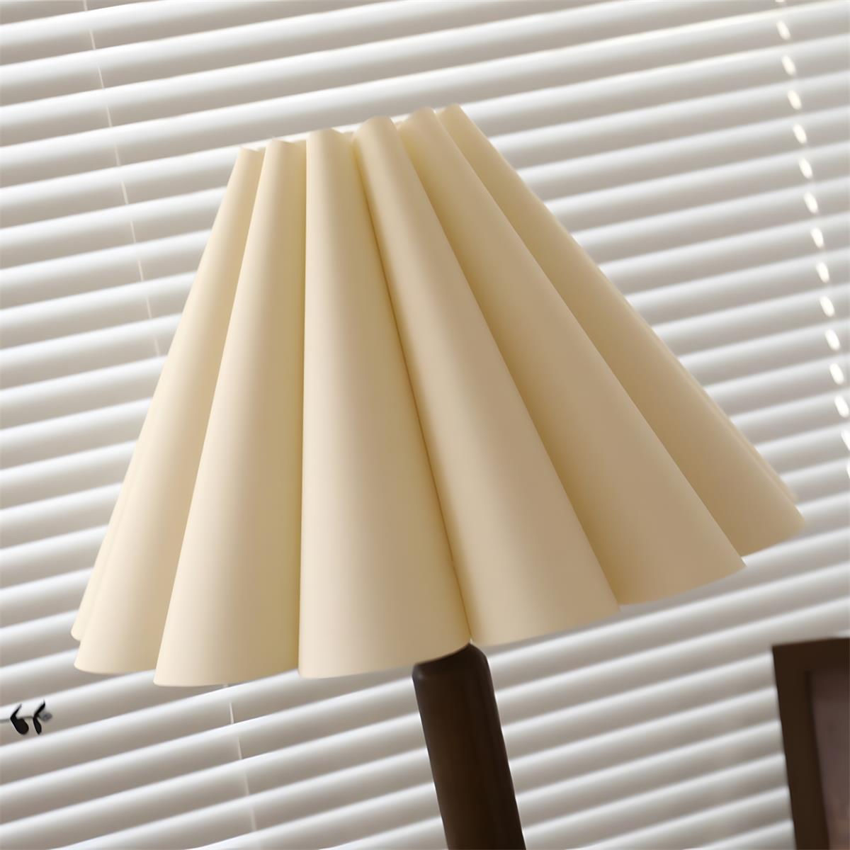 Waldena Curated Iron & Glass Table Lamp – unlit natural material contrast