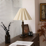 Waldena Curated Iron & Glass Table Lamp – full fixture elevation view