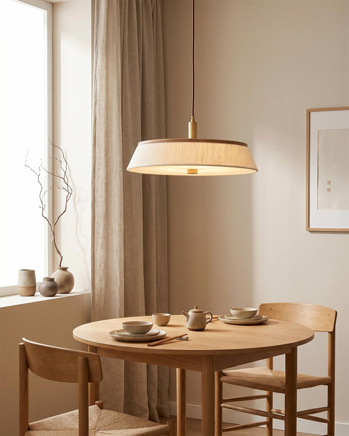 Walnette Pendant Light – Ambient Illumination in Luxury Interior Setting View 8