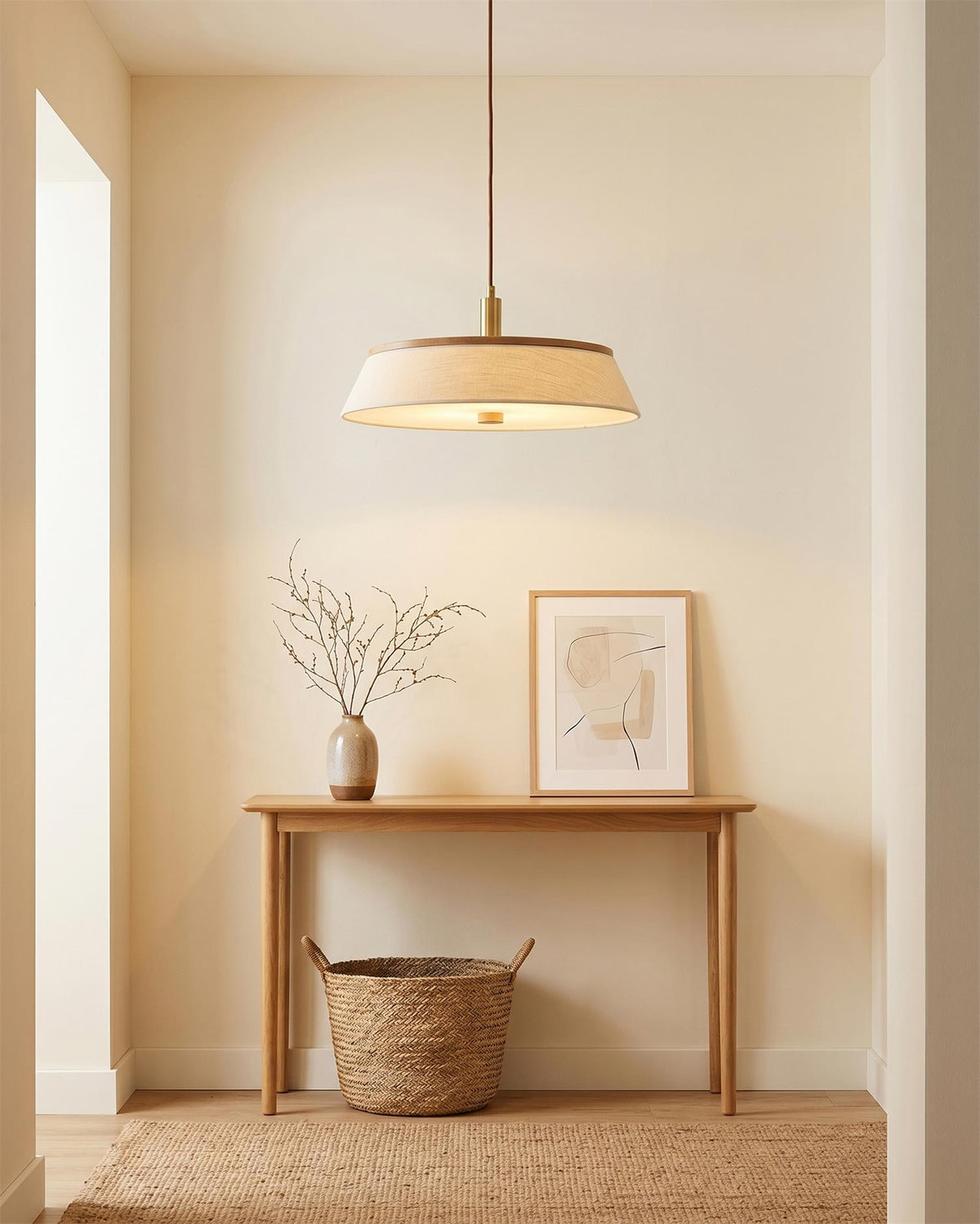 Walnette Pendant Light – Ambient Illumination in Luxury Interior Setting View 4