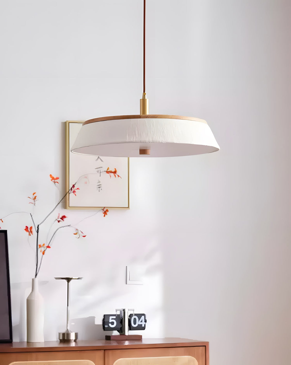Walnette Pendant Light – Ambient Illumination in Luxury Interior Setting View 12
