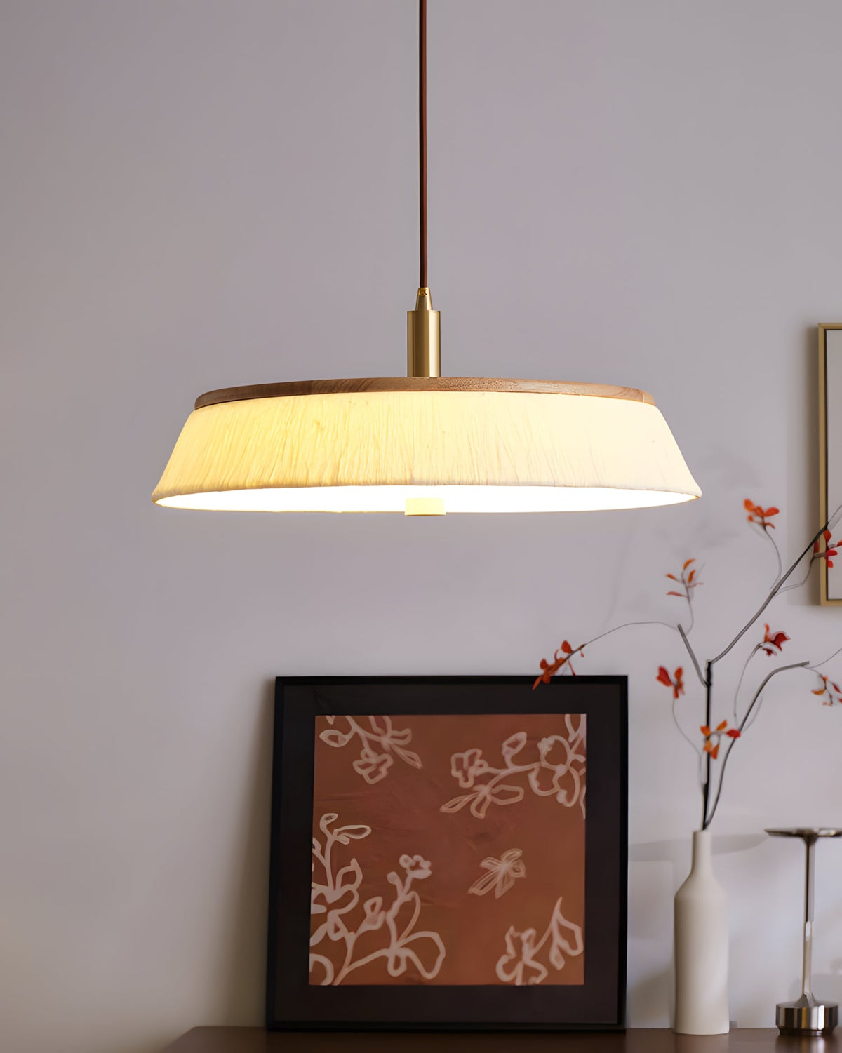 Walnette Pendant Light – Ambient Illumination in Luxury Interior Setting View 15