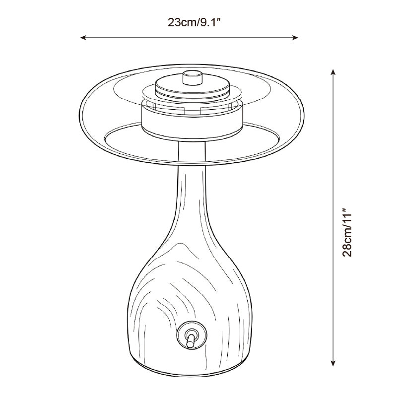 Walnora Curated Amber Art Glass Table Lamp – architectural ceiling profile