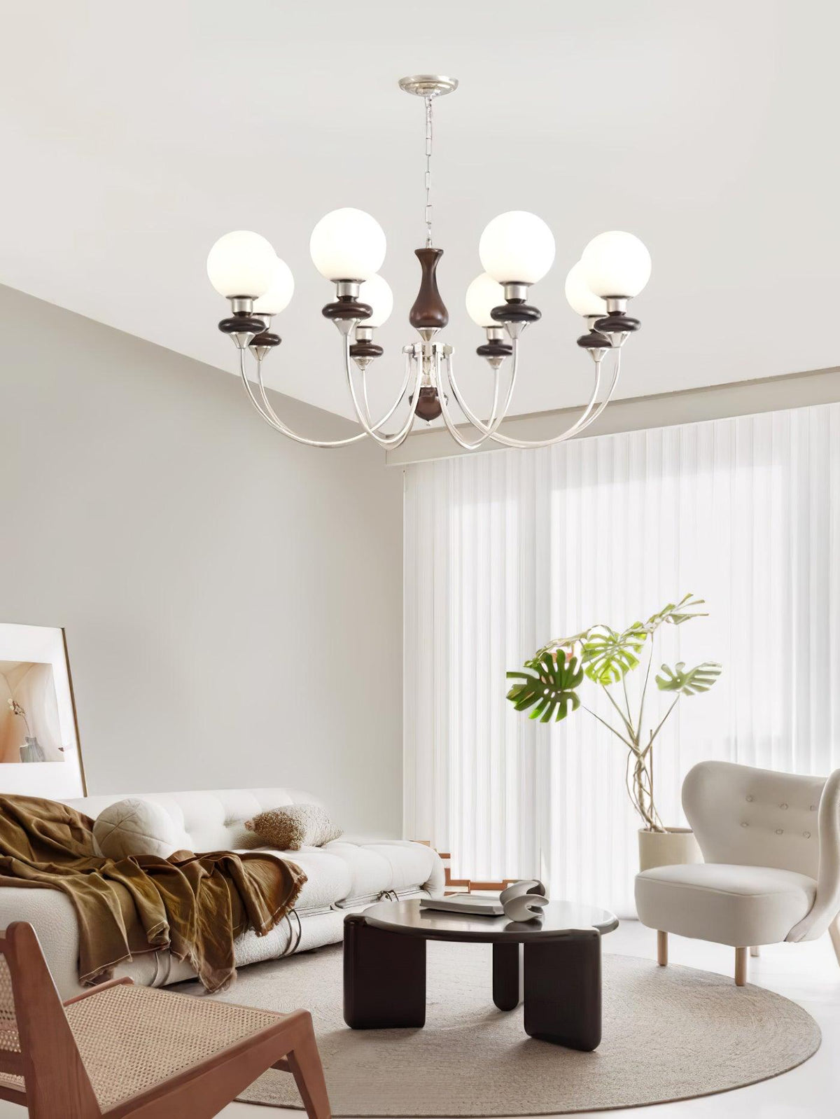 Retro Monique Curated Mouth-Blown Frosted Glass – side angled contour profile