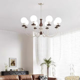 Retro Monique Curated Mouth-Blown Frosted Glass – illuminated warm ambiance setting