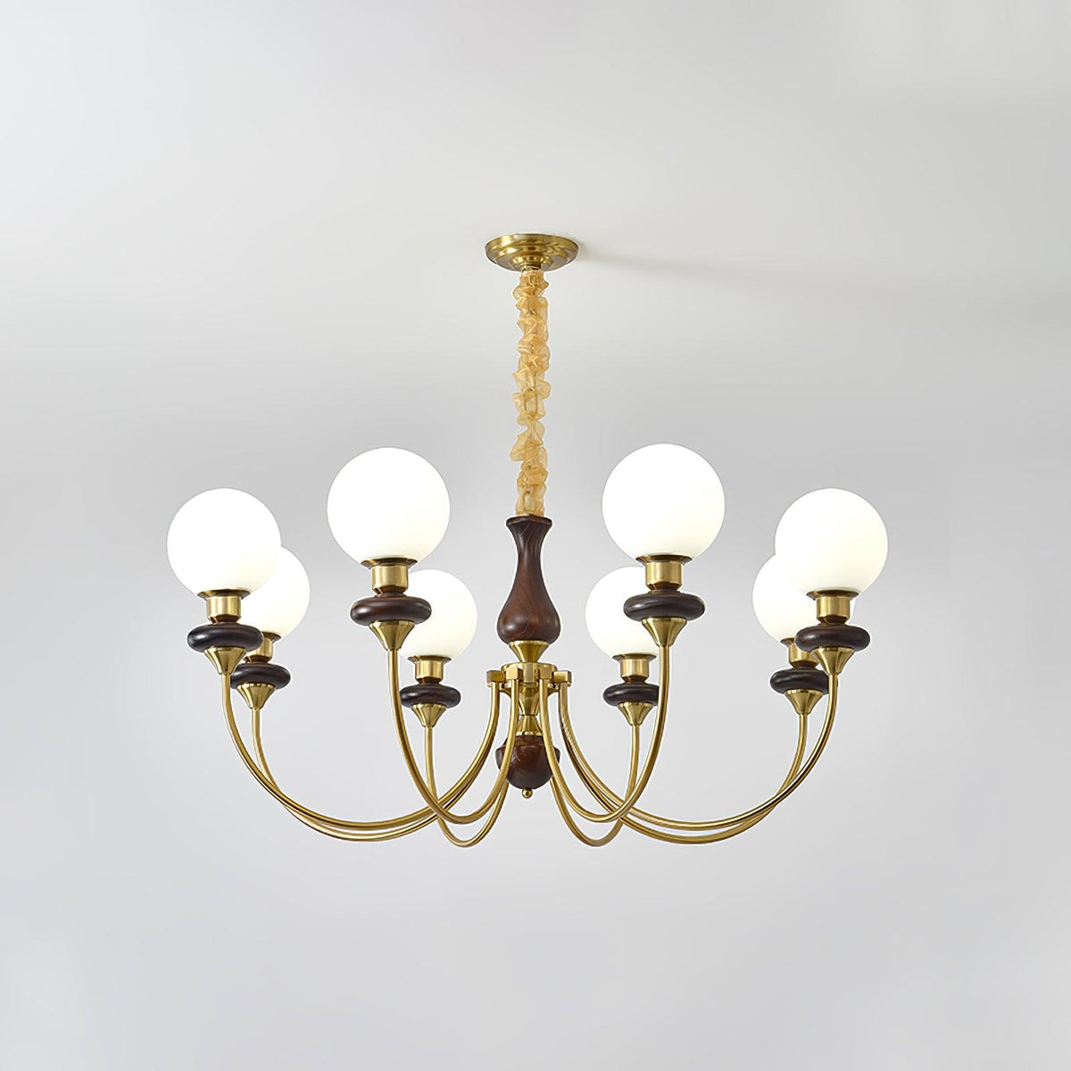 Retro Monique Curated Mouth-Blown Frosted Glass – unlit natural material contrast #1